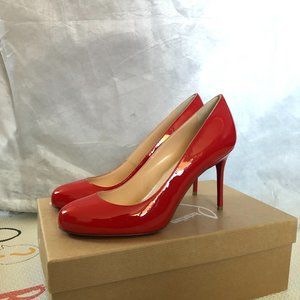 Christian Louboutin Fifi 85mm patent red